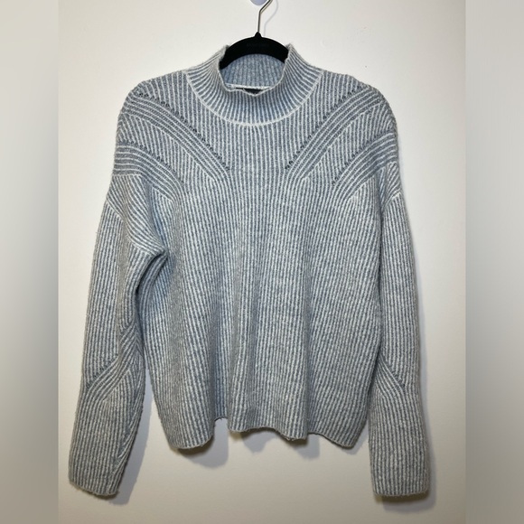RACHEL Rachel Roy Sweaters - Rachel Roy Light Blue Knit Mock Neck sweater in Size S